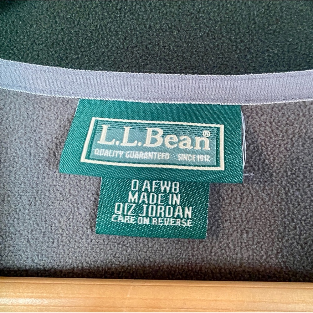 LL Bean Polartec Weather Channel Fleece Full Zip Vest Hunter Green XXL EUC - Picture 5 of 7